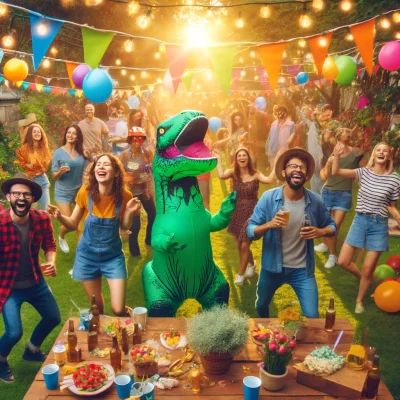 Déguisement gonflable fête d'anniversaire